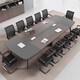 Conference table long table simple modern office negotiation training table large and small conference room table and chair combination 1.8*0.9 meter conference table