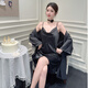 荣西图（RONGXITU）女睡衣春秋季蕾丝美背吊带睡裙两件套 MY-S9901#爱心绿色 M