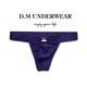 DM men's thong low-waist sexy solid color cartoon cute men's underwear quick-drying mesh breathable single T-pants trendy white L110-130Jin Jin equals 0.5 kg