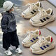 S.Sofea Kinderweiche einzige weiße Schuhe für Jungen und Mädchen Frühling und Herbst Neue Freizeitsportschuhe für Schüler 9901 Meter schwarz 26 / Inner Länge 16,2 cm