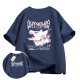 2025 Neues T-Shirt Co-Branded American Modemarke Pure Cotton Kurzärmer Männer und Frauen Sommer Lose trendy halbärmelige, vielseitige Top Burgundy-691 Red-Eye Dragon 2xl