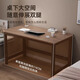 Fengxing Tianxia simple rental house rectangular desktop computer table bedroom home workbench student dormitory table office desk crossbar reinforcement Milan oak color 120*60cm