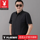 
Playboy (PLAYBOY) Large Size Shirt Men's Weight Plus 200-300Jin [Jin Equal to 0.5 kg] Thin High-Stretch Loose Short-Sleeve Striped Ice Silk Shirt Brand Black Striped (9209) Regular L 175 (120-140Jin [Jin Equal to 0.5 kg])