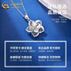 China Gold (CHINA GOLD) Platinum Flower Blooming Wealth Pendant Hollow Platinum Necklace Practical Valentine's Day Gift for Girlfriend and Birthday Gift for Wife PT950 Platinum Flower Blooming Wealth Pendant About 5.8g Free Sterling Silver Chain