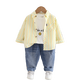Mumuwu (mumuwu) 2025 new spring and summer boys striped shirt tops baby boy jacket 1-15 years old children summer thin lining yellow and green stripes 90 size 4 recommended height 80-85cm23Jin Jin is equal to about 0.5 kg