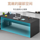 Tsukumachi desk boss desk simple modern manager desk and chair combination advanced single office executive desk with cabinet furniture 160*80cm+side cabinet gray oak