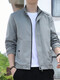
Romon Chun Autumn Men's Thin Jacket Men 2025 New Stand Collar Jacket Fashion and All-match Casual Trench Coat Gown Men 686 [Bean Green] M [Suggested 80-95 Jin [Jin equals about 0.5 kg]]