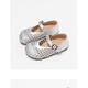 G. Duckkids Girls Sandals Bag Toe 2025 Neue Sommer Kinderhoch Schuhe Prinzessin Schuhe Baby Mädchen Mädchen Schuhe Lederschuhe Braun 23