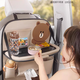 
Viagra German quality car seat back storage hanging bag car seat back small table car rear seat rear rack e upgraded Brown [short model] hook/water cup bag