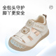 Tylanis Chaussures pour enfants pour un nouveau style d'été pour les chaussures de garçons et de bébés Sandales respirantes pour les bébés afin d'éviter de tomber des chaussures pour les marches des filles, des chaussures clés, une couleur blanche / abricot, 17 longueur intérieure 12,0 adaptée à la longueur du pied 11,3 ~ 11,7