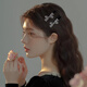 Xiang Wan hairpins 2 pieces bow side hairpins forehead side clips broken hairpins duckbill one-word clip bangs clip gift
