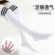 Cotton full of children's socks for long autumn children's socks for women Xinjiang cotton solid color college style knee socks high tube medium large children 5 pairs