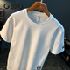 Camiseta de manga corta GLXLG Camiseta para hombres impresión de tierras de moda de peso pesado 2025 Summer delgado de camiseta de media manga mimediar