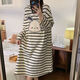
COLORFUL GEMS spring and autumn new sweet large size long-sleeved nightgown student home clothes 16863 cute three-eyed baby B 170 M (suitable for 80-100 Jin [Jin equals 0.5 kg])