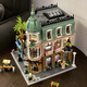 Compatible avec LEGO Corner Boutique Hotel Building Bloods Street View Series Building Assembly Modèle Toys Girl Ornements Mignents Corner Boutique Hotel 3883 PARTICULES [ENVOYER 7 FIGURES +