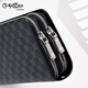 Goldlion wallet men's long wallet double zipper large capacity handbag men 2025 new fashion clutch men's coin wallet double zipper large capacity