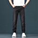 Canelin Kiskha Hong Kong Nani Grey Jeans Men's 2025 Summer Thin Slim Straight Casual Gray Stretch Pants 1048 Black Regular Size 34