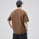 Woodpecker Fashion Brand American Heavy Short-Sleeve T-Shirt for Men Loose 2025 Summer New Fashion versatile Round Neck Half-Sleeve T-Shirt 5009# Dark Gray M [Suggested 95~115Jin [Jin equals 0.5 kg] Wear]