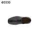 ECCO Men's Shoes Business Casual Leather Shoes Cowhide Comfortable and Breathable Flat Toe Lace Up 500164 01001 Black 43