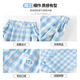 
Ikano I.KARNOW girls wide-leg pants ice silk 2025 summer new blue plaid pants children girls pants summer casual straight 15270 navy blue 120