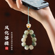 MUSIYU Bodhi beaded mobile phone chain pendant, cute mobile phone case pendant for men, exquisite small bag lanyard for women, floating green Bodhi hand twister, Mengxiao B01-201
