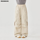 Aimee Girls 'Hosen 2025 Neue Sommer-Schnellrocken-Arbeitshose Kinder mehrfach Tapocket Fallschirmsprinchen Outdoor Mountain Mountain Weitbeinhosen 15265 Aprikose-Arbeitshose 140 cm
