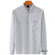 Xuanzhu Old Man Seda delgada Camiseta de manga larga de manga larga Padre de mediana edad de mediana edad y camiseta de verano de mediana edad POLO POLO CAMISO DE POLO 9856 AZUL M sugiere 80/120Jin [Jin equivale a 0.5 kg]
