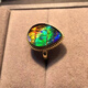 Jinqi Canadian new other/other natural crystal/semi-precious stone 501-800 yuan gold ring ammolite stone ring