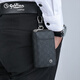 
Goldlion's new light luxury key bag for men's large capacity two-in-one key case card bag waist-hung car key bag dark gray/single zipper FC703027-165