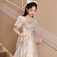 
Yinlan Color Evening Dress for Women 2025 New Small Birthday Banquet Engagement Dress Light Luxury Niche Vocal Art Exam Host Model 1 Picture Color 2XL