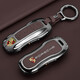 VKR Porsche Key Cayenne Car Case Paramela Macan's Macan Women's 911 Supplies 718 Boucle en cuir modifiée B Bordeaux Red Single Case