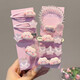 Pink cloud star hair clip female forehead bangs clip princess head grabber back head bb clip cute hair tie headdress pink cloud hair clip