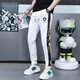 
Cooqi quality casual pants for men's spring, autumn and winter new fashion brand European version high-end small-foot pants plus velvet drawstring ties black 9923 (model) regular 29 Recommended 95-115Jin [Jin equals 0.5 kg]