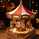 Ferris wheel carousel music box music box building blocks children's toys DIY puzzle birthday gift girls