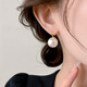 Yican Shijia Zhengyuan Imitation Pearl Earrings for Women, Simple and High-end Earrings 2025 New Hot Style and Versatile Earrings Zhengyuan Pearl Earrings-14mm