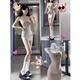 Yi Jingxuan (YIJINGXUAN) nightclub hot girl drawstring bow knot U-neck vest pure slim hip short skirt to make her look slim pear-shaped body dress Mint green [original quality] M [95-105Jin [Jin equals 0.5 kg]]
