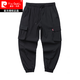 PANTRE CARDIN MEN'S PANTAL Été mince Pantalon Fonctionnel Men Men Men Brand de grande taille grande taille Paratrooper Typants Elastic Ice Silk Pantalon à séchage