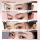 COLOUR ZONE Color Zone Chopper Eyebrow Pencil Waterproof, Sweatproof and Non-fading Wild Eyebrow 01 Gray Brown Eyebrow Powder Novice Birthday Gift for Girlfriend