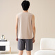 
LOYACKIND vest pajamas men's thin cotton sleeveless home clothing new casual home large size shorts suit summer youth 42M13658 L
