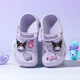 Hello Kitty zapatos para niños zapatos para niñas lindas sandalias para el hogar Kulomi zapatos de jardín de playa para niños 5867 púrpura 33