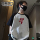 Yuanyouling Summer Clothing Boys Lose und vielseitige Raglan-Ärmel kurzärmelig mit halbärmeligem Geschenk 727# Grau Matching Size 110
