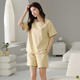 Pijama modal para mujeres en verano pantalones cortos de algodón puro simple casual y estilo de algodón delgado para ropa al aire libre. Z9859 2XL recomendado 140-160Jin [Jin es igual a 0,5 kg]