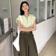NJSKAKW爱与南希十三行2024夏原创新款圆领全棉小飞袖多色短袖T恤女12401 纯净白 均码