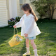 
Tutu Baby Elephant Girl's Thin New Lace Lace Hooded Jacket Children's Sun Clothes White 130 Height About 130cm