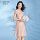 Kebeier Gentle Pink Modified Cheongsam Robe Fomen Fomen Summer 2025 Nouveau jeune tempérament Xi Robe de mariée à belle-mère 2xl