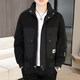 S.SOFEA轻奢立领外套男2025潮牌春秋季工装夹克上衣 9928咖色 2XL 120-135斤
