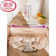 浪莎（LangSha）红色本命年内裤女士蕾丝纯.棉抗菌无痕高腰收腹提臀新款性感平角 红色839+838+859 XL 适合120-140斤