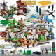 
Lego Ninja Building Blocks Minecraft Assembled Children's Mechanism Cave Assembled Toys Gifts for Boys and Girls Upgrade Cave 4 Mechanisms with Lights 3888 Grains