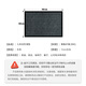 Jushiyi seven-stripe anti-slip mat with thickened edge, water absorption and dust removal, household commercial kitchen door carpet, seven-stripe gray 120*150cm