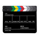 Mayfair clapper board, professional film director's clapper board, shooting clapper board, photography card board, large acrylic clapper board, photo props, film and television crew boot-up, clapper board, photo clapper board, wooden white - large board 30*25cm, comes with eraser + marker